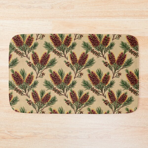 Item preview, Australian Red Banksia & Pine Cone Motif designed and sold by Studio BC.