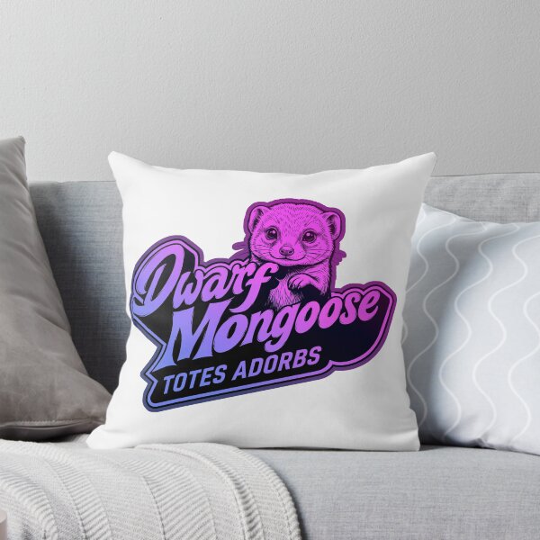 Item preview, Cute Dwarf Mongoose - Totes Adorbs Dark Gradient Color Art designed and sold by LOVEARTDESIGN.
