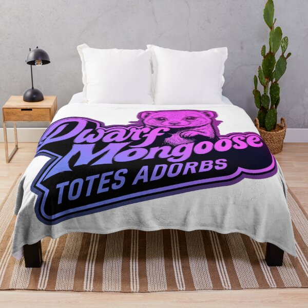 Item preview, Cute Dwarf Mongoose - Totes Adorbs Dark Gradient Color Art designed and sold by LOVEARTDESIGN.