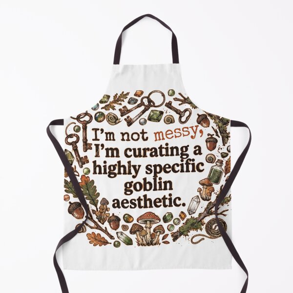 Item preview, I’m not messy, I’m curating a highly specific goblin aesthetic. designed and sold by jrzvibe.