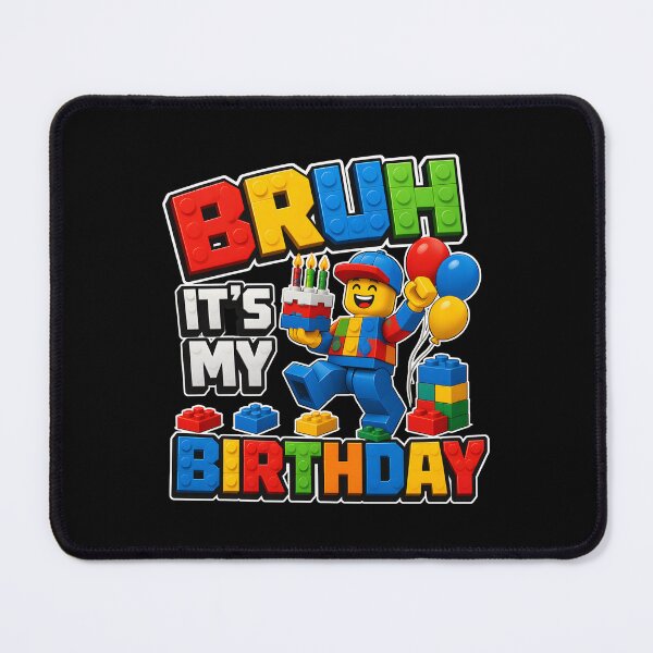 Item preview, bruh it's my birthday dab block character rainbow cake designed and sold by Lockcownmz.