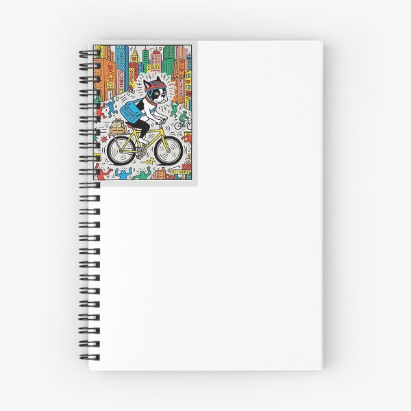 Item preview, Boston Terrier Bicycle Messenger designed and sold by PictoVibe.