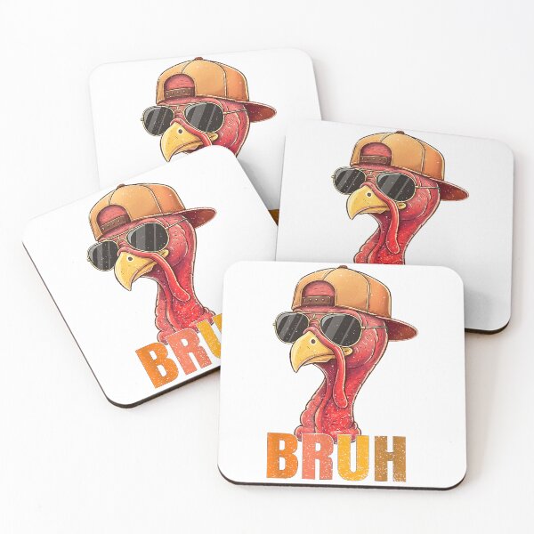 Item preview, Bruh Funny Thanksgiving Turkey for Mens Boys Teens Kids T-Shirt designed and sold by shop-insider.