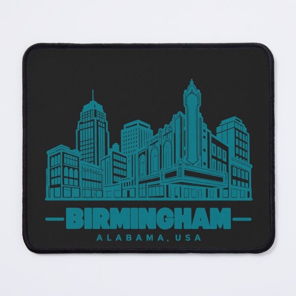 Item preview, Birmingham Alabama USA Line Art Skyline Poster designed and sold by CMYKStudio.