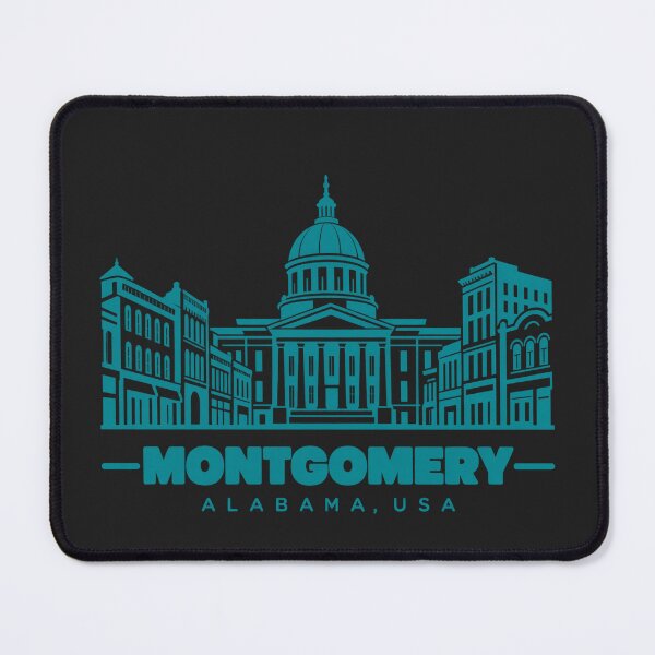 Item preview, Montgomery Alabama USA Line Art Landmark Poster designed and sold by CMYKStudio.
