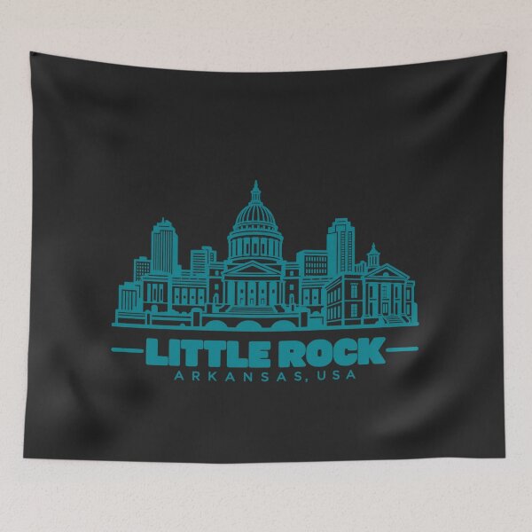 Artikelvorschau, Little Rock, Arkansas, USA – Skyline-Poster (Linienzeichnung) entworfen und verkauft von CMYKStudio.