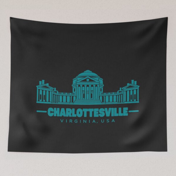 Artikelvorschau, Charlottesville, Virginia, USA – Wahrzeichen-Poster (Linienzeichnung) entworfen und verkauft von CMYKStudio.