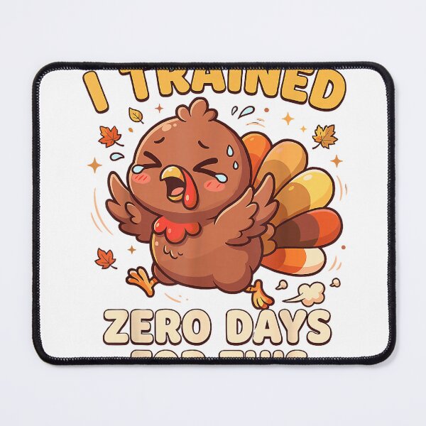 Item preview, Cute I Trained Zero Days for This Shirt, Funny Turkey Trot T-Shirt designed and sold by RoReshop.