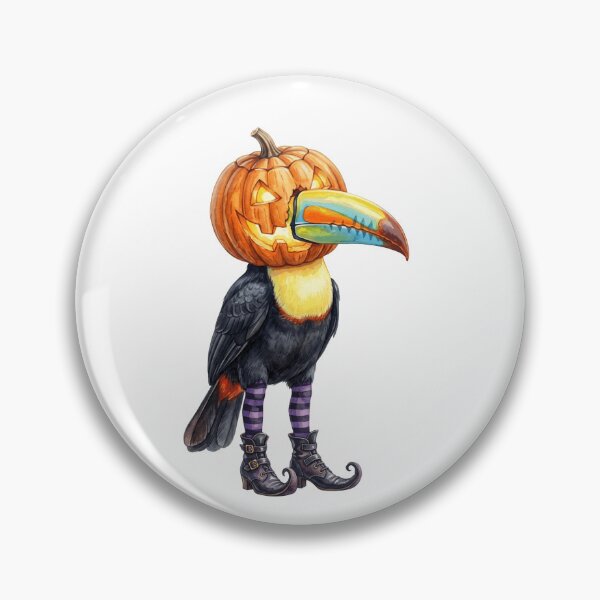Item preview, Pumpkin Head Toucan designed and sold by Tiffany Roy.