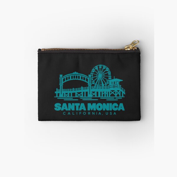 Item preview, Santa Monica California USA Line Art Coastline Poster designed and sold by CMYKStudio.