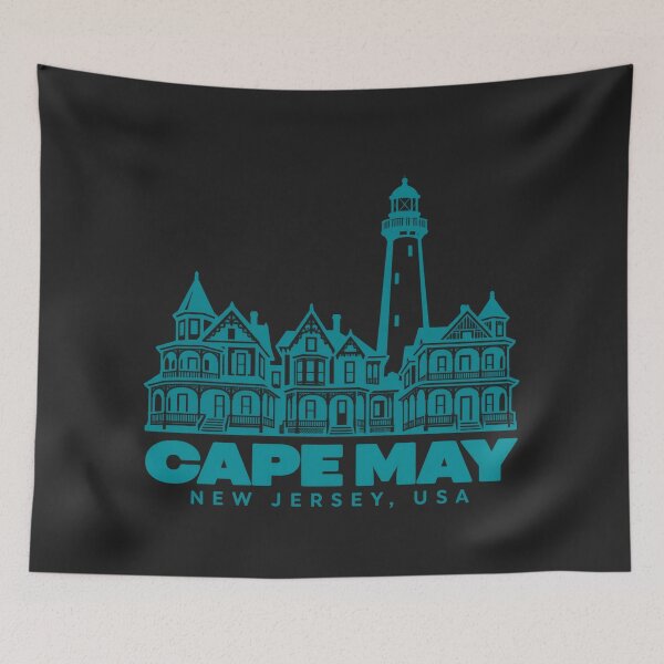 Item preview, Cape May New Jersey USA Line Art Coastline Poster designed and sold by CMYKStudio.