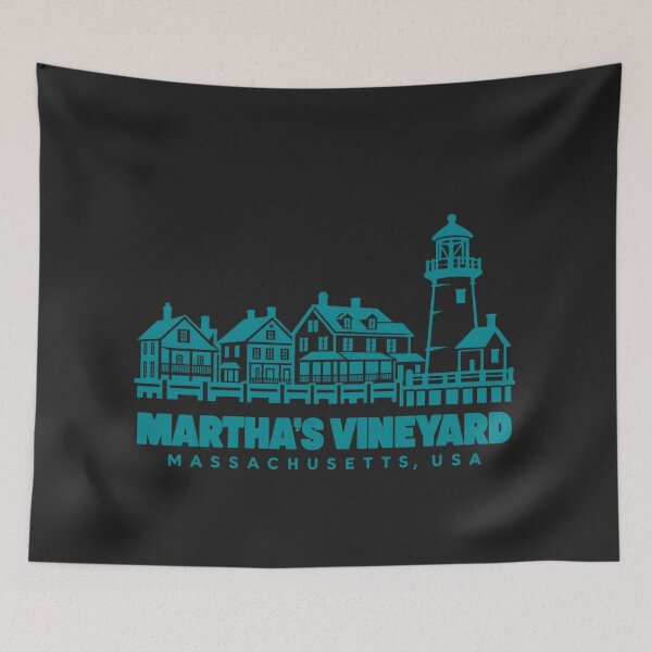 Item preview, Póster de la costa de Martha's Vineyard, Massachusetts, EE. UU. (Arte lineal) designed and sold by CMYKStudio.