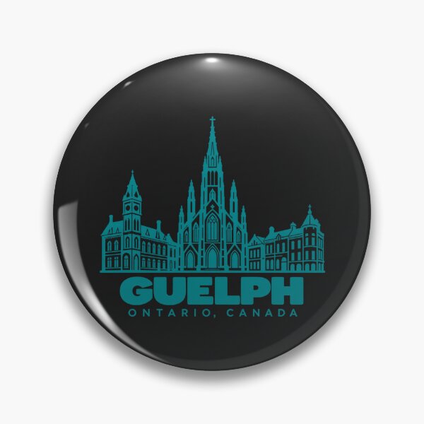 Item preview, Guelph Ontario Canada Line Art Landmark Poster designed and sold by CMYKStudio.