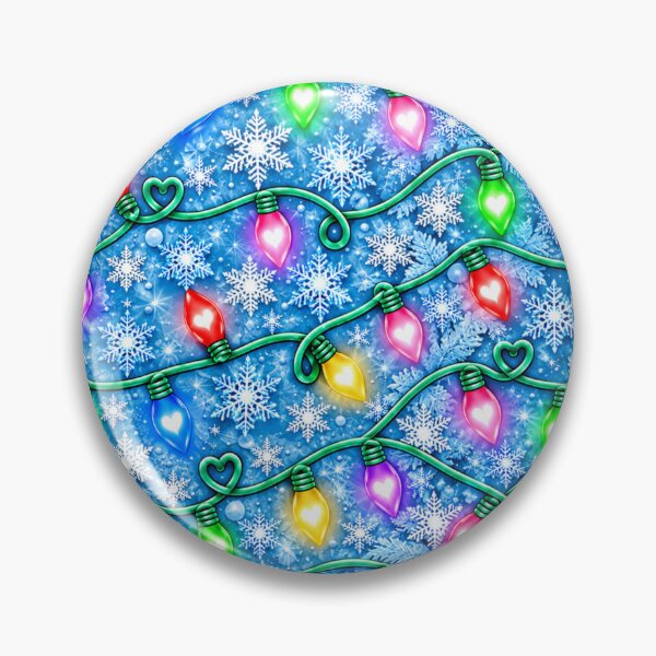 Artikelvorschau, Weihnachtslichter und Schneeflocken in Eisblau entworfen und verkauft von Tetete.