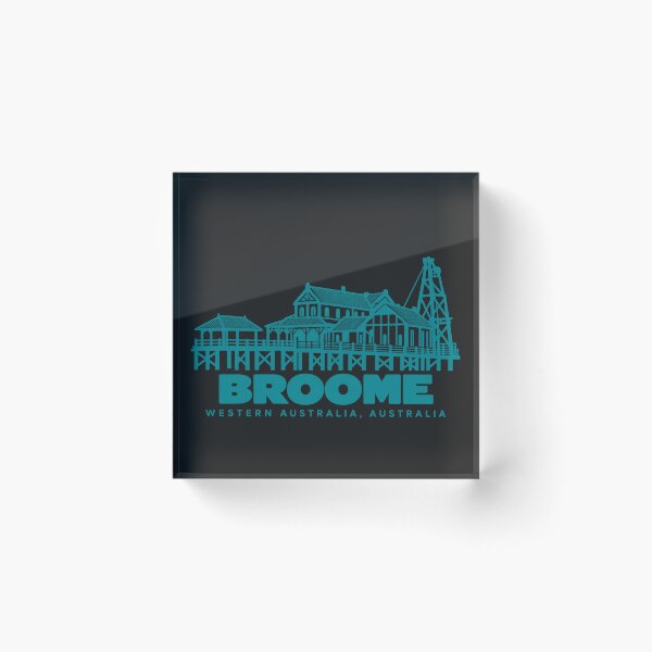Item preview, Broome Western Australia Line Art Coastline Poster designed and sold by CMYKStudio.