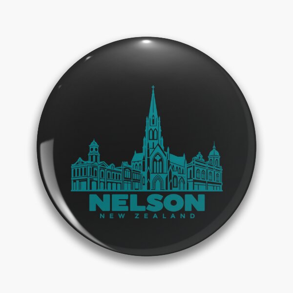 Item preview, Nelson New Zealand Line Art Landmark Poster designed and sold by CMYKStudio.