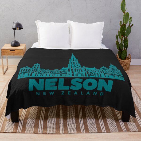 Item preview, Póster emblemático de Nelson, Nueva Zelanda, con arte lineal. designed and sold by CMYKStudio.