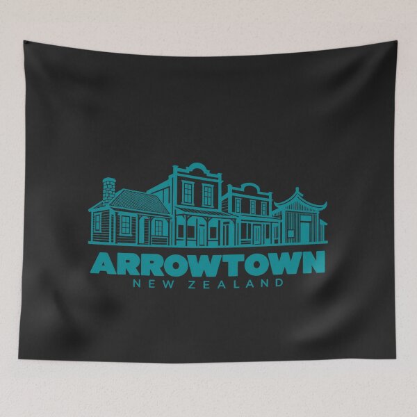 Item preview, Cartel de arte lineal de Arrowtown, Nueva Zelanda. designed and sold by CMYKStudio.