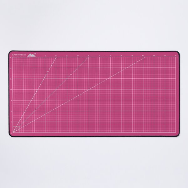 Item preview, Pink Cutting Mat Style Desk Mat designed and sold by ElevenDegreesCo.