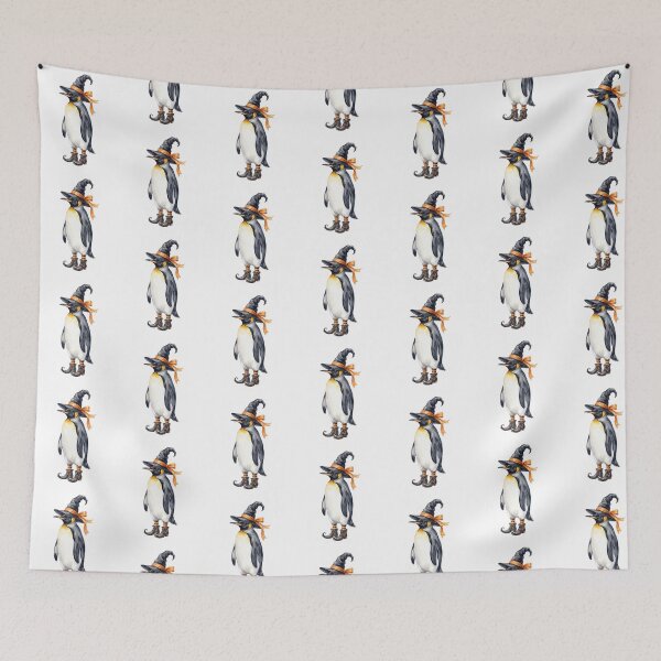 Item preview, Orange Bow Penguin designed and sold by Tiffany Roy.