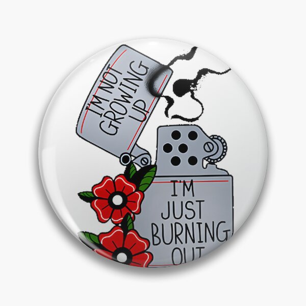 Item preview, Just Burning Out Minimalist Illustration with Fiery Elements designed and sold by Abbozuz.