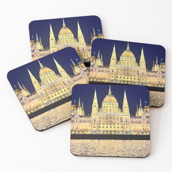 Item preview, Hungarian Parliament Building at Night, Budapest designed and sold by BEYONORA.