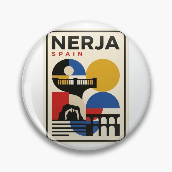 Item preview, Retro Nerja Bauhaus Geometric Skyline designed and sold by k3rstman1.