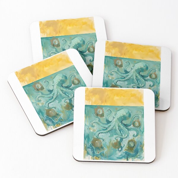 Item preview, Octopus Clockmaker designed and sold by PictoVibe.