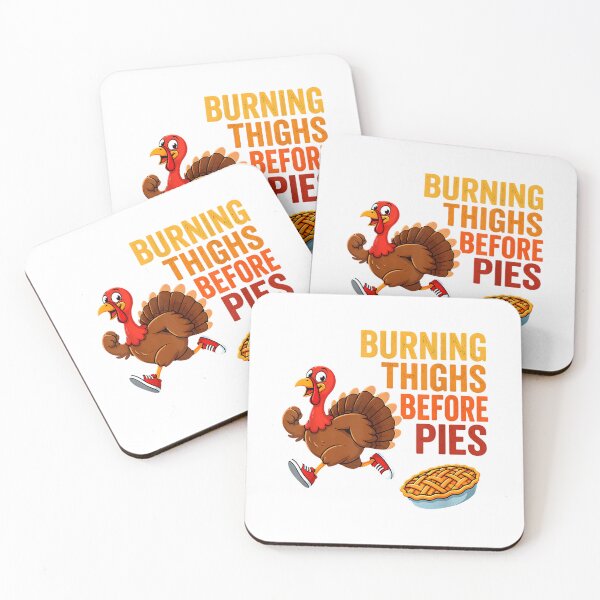 Aperçu de l'œuvre T-shirt « Cuisses brûlantes avant les tartes » pour la course de dindes de Thanksgiving créée et vendue par BlaqboyDesigns.