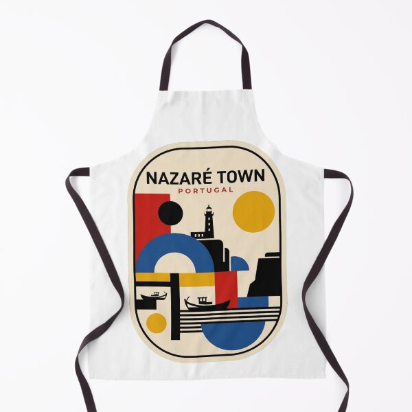 Item preview, Retro Nazaré Town Bauhaus Geometric Skyline designed and sold by k3rstman1.