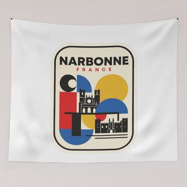 Item preview, Retro Narbonne Bauhaus Geometric Skyline designed and sold by k3rstman1.