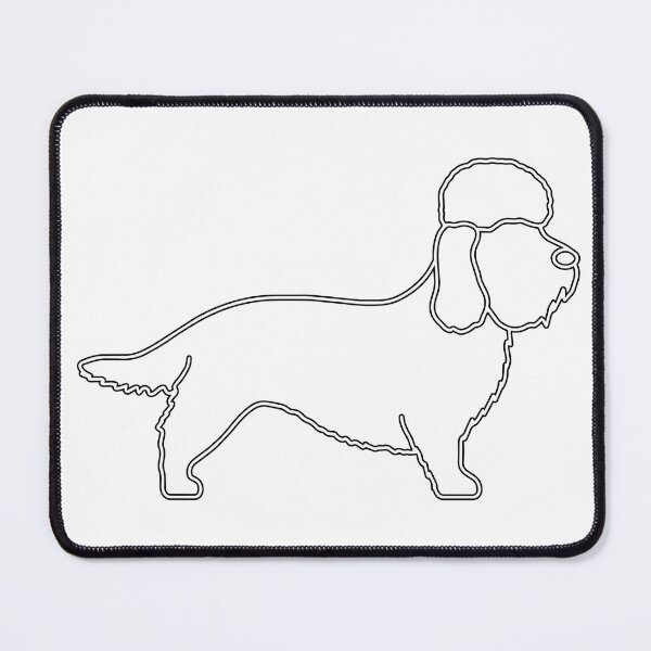 Item preview, Dandie Dinmont Terrier White Silhouette designed and sold by kyravreeland.