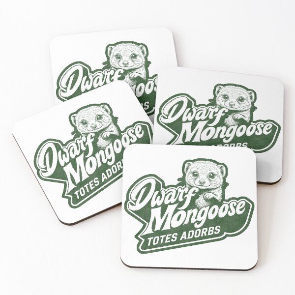 Item preview, Cute Dwarf Mongoose - Totes Adorbs  Moss Green Color designed and sold by LOVEARTDESIGN.
