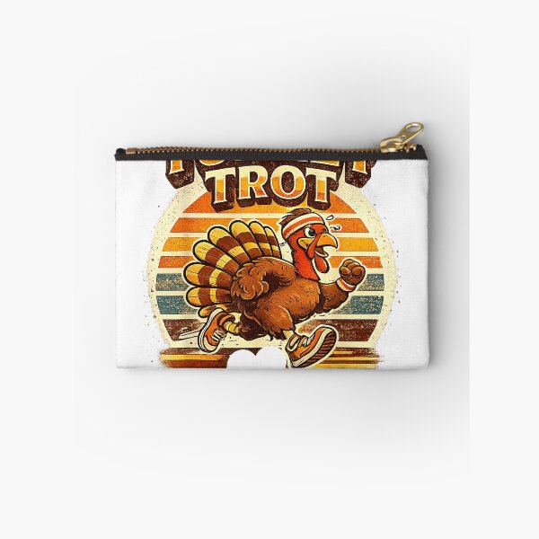Item preview, Cool Turkey Trot Retro Thanksgiving 5K Running Funny T-Shirt designed and sold by PrintWaveMagic.