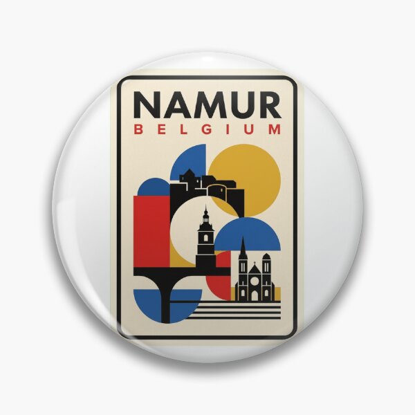 Item preview, Retro Namur Bauhaus Geometric Skyline designed and sold by k3rstman1.