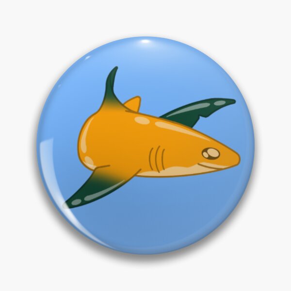 Item preview, Orange and green Lemon shark designed and sold by CyanBlobStudio.