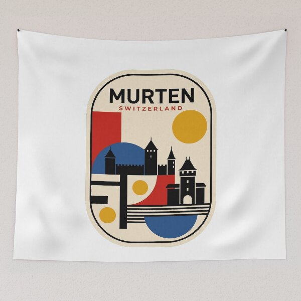 Item preview, Retro Murten Bauhaus Geometric Skyline designed and sold by k3rstman1.