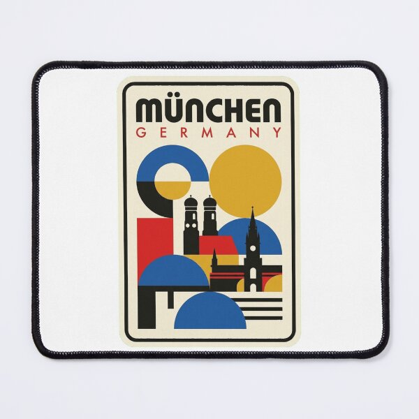 Item preview, Retro Munich Bauhaus Geometric Skyline designed and sold by k3rstman1.