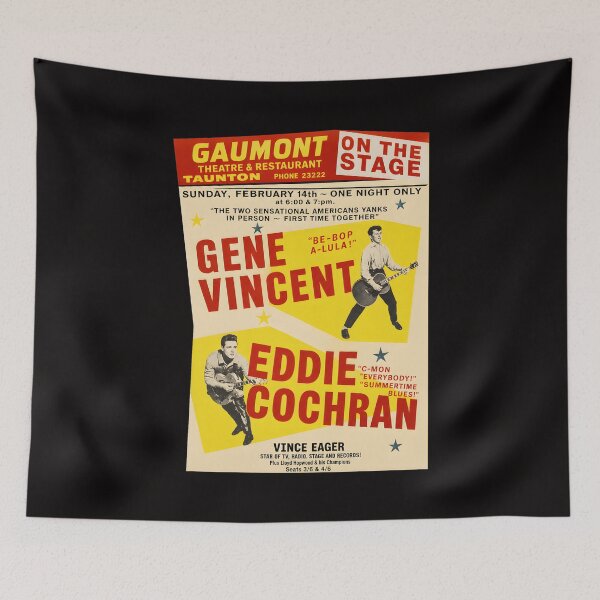 Artikelvorschau, Gene Vincent Eddie Cochran Vintage Konzert entworfen und verkauft von Thecreepofc.