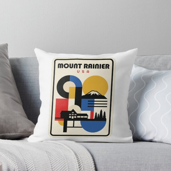 Item preview, Retro Mount Rainier Bauhaus Geometric Skyline designed and sold by k3rstman1.