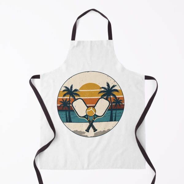 Item preview, Pickleball Retro Sunset Palm Trees Vintage Paddles designed and sold by Stupid Shirts.
