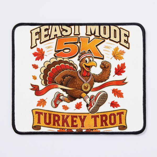 Item preview, Feast Mode Turkey Trot Runner Graphic Running Mascot Race T-Shirt designed and sold by E-Capoeira shop.