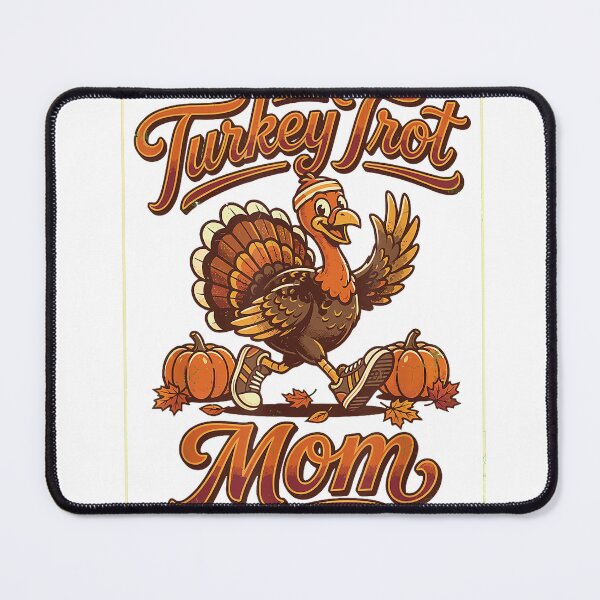 Item preview, Festive Turkey Trot Mom Running Thanksgiving Day Race Runner T-Shirt designed and sold by Design-phuket.