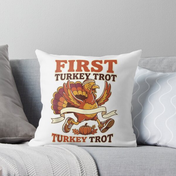 Aperçu de l'œuvre Débardeur sans manches humoristique pour la première course de Thanksgiving « First Turkey Trot » créée et vendue par SAK7.