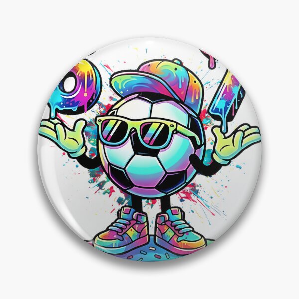 Item preview, Colorful Soccer Drip Art Design Featuring Number Six Seven designed and sold by SRHDesignz.
