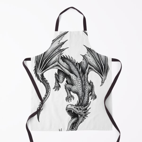 Item preview, Diving Dragon - Inverted Headfirst Ink Illustration designed and sold by DragonSerpent Ink.