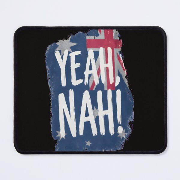 Item preview, Yeah Nah Australian Slang Flag Distressed Art designed and sold by Thecreepofc.