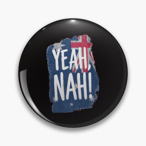 Item preview, Yeah Nah Australian Slang Flag Distressed Art designed and sold by Thecreepofc.