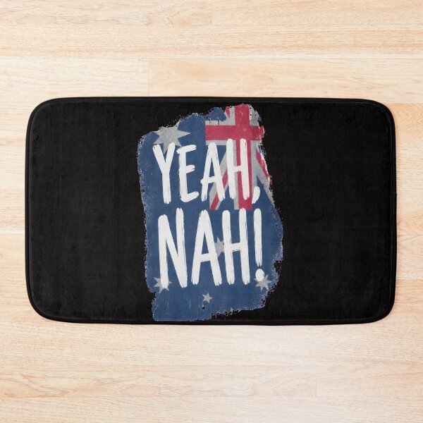 Item preview, Yeah Nah Australian Slang Flag Distressed Art designed and sold by Thecreepofc.