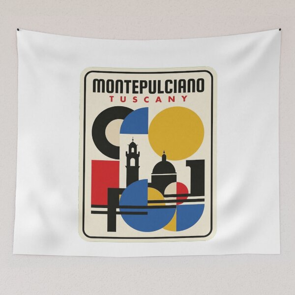 Item preview, Retro Montepulciano Bauhaus Geometric Skyline designed and sold by k3rstman1.